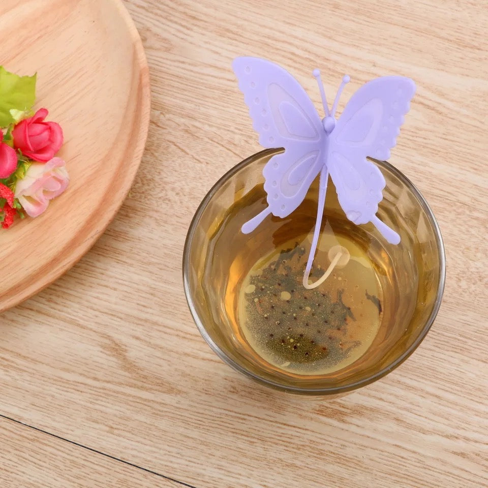 Purple Butterfly Tea Bag Infuser